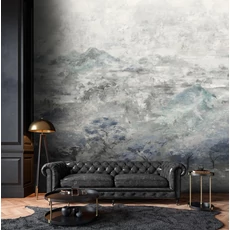 Kép 2/4 - Sketchtwenty3 Hegyeket ábrázoló kék-szürke vlies poszter tapéta Brunate Blue Dusk 300 cm X 2,7 m