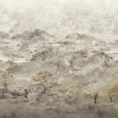 Kép 1/5 - Sketchtwenty3 Hegyeket ábrázoló szürke vlies poszter tapéta Brunate Mountain Shadow 300 cm X 2,7 m