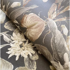 Kép 3/3 - Sketchtwenty3 Elegáns virágos fekete-barna vlies tapéta Florence Graphite Bloom 70 cm X 10 m