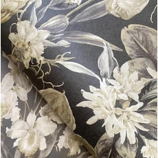 Kép 2/2 - Sketchtwenty3 Elegáns virágos fekete-zöld vlies tapéta Florence Midnight Blossom 70 cm X 10 m