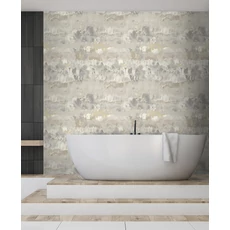 Kép 2/3 - Sketchtwenty3 Modern márványmintás ezüst vlies tapéta Tuscany Oyster Pearl 53 cm X 10 m