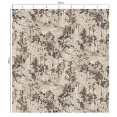 Kép 3/3 - Sketchtwenty3 Erdőt ábrázoló festmény hatású bézs vlies poszter tapéta Serene Natural 280 cm X 3 m