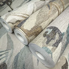 Kép 4/4 - Sketchtwenty3 Mediterrán fákat ábrázoló barna vlies tapéta Mount Etna Sanstone 53 cm X 10 m