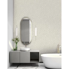 Kép 2/3 - Sketchtwenty3 Modern fényes márvány hatású drapp vlies tapéta Riviera Onyx 53 cm X 10 m