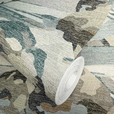 Kép 8/10 - Sketchtwenty3 Mediterrán fákat ábrázoló kék-bézs vlies tapéta Mount Etna Sky 53 cm X 10 m