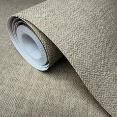 Kép 5/7 - Sketchtwenty3 Apró halszálkás barna vlies tapéta Ayora Hickory 53 cm X 10 m