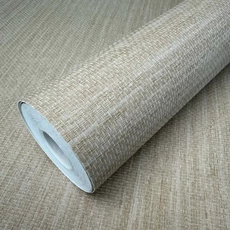 Kép 2/8 - Sketchtwenty3 Szőttes hatású világosbarna vlies tapéta Catalina Biscuit 53 cm X 10 m