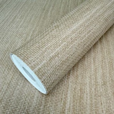 Kép 3/8 - Sketchtwenty3 Szőttes hatású világosbarna vlies tapéta Catalina Biscuit 53 cm X 10 m