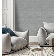 Kép 2/8 - Sketchtwenty3 Szőttes hatású szürke vlies tapéta Catalina Slate 53 cm X 10 m