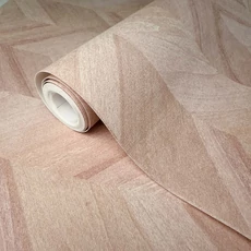 Kép 4/7 - Sketchtwenty3 Halszálka mintás faerezetes rózsaszín vlies tapéta Chelva Blush 53 cm X 10 m