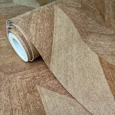 Kép 5/8 - Sketchtwenty3 Halszálka mintás faerezetes barna vlies tapéta Chelva Spice 53 cm X 10 m