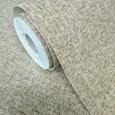 Kép 3/4 - Sketchtwenty3 Klasszikus szövetmintás bézs vlies tapéta Serra Taupe 53 cm X 10 m