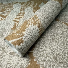 Kép 3/5 - Sketchtwenty3 Mediterrán fákat ábrázoló sárgásbarna vlies tapéta Vallesa Copper 53 cm X 10 m