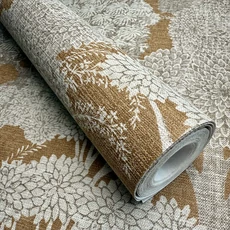 Kép 4/5 - Sketchtwenty3 Mediterrán fákat ábrázoló sárgásbarna vlies tapéta Vallesa Copper 53 cm X 10 m