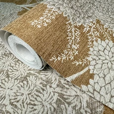 Kép 5/5 - Sketchtwenty3 Mediterrán fákat ábrázoló sárgásbarna vlies tapéta Vallesa Copper 53 cm X 10 m