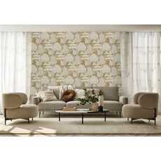 Kép 1/5 - Sketchtwenty3 Mediterrán fákat ábrázoló sárgásbarna vlies tapéta Vallesa Copper 53 cm X 10 m