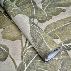 Kép 4/5 - Sketchtwenty3 Egzotikus pálmalevelek zöld vlies tapéta Verdant Cypress 70 cm X 10 m