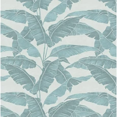 Kép 2/8 - Sketchtwenty3 Egzotikus pálmalevelek kék vlies tapéta Verdant Robins Egg 70 cm X 10 m