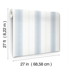Kép 5/6 - York Csíkos vonalmintás kék vlies tapéta Tandem Stripe Blue 68,58 cm X 8,22 m