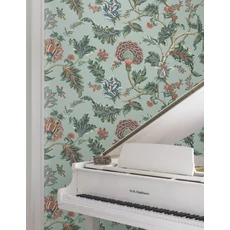 Kép 3/5 - York Virág mintás elegáns zöld vlies tapéta Monroe Teal 137,16 cm X 8,22 m