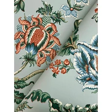 Kép 4/5 - York Virág mintás elegáns zöld vlies tapéta Monroe Teal 137,16 cm X 8,22 m