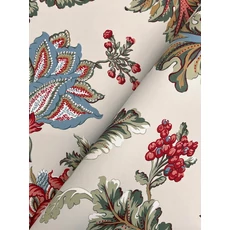 Kép 4/5 - York Virág mintás elegáns piros-bézs vlies tapéta Monroe Cherry 137,16 cm X 8,22 m