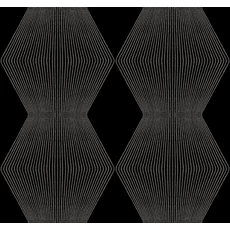 Kép 1/6 - York Geometrikus elegáns fekete vlies tapéta Diamond Legacy tapéta Black 68,58 cm X 8,22 m