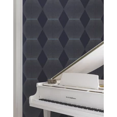 Kép 3/6 - York Geometrikus elegáns kék vlies tapéta Diamond Legacy tapéta Navy 68,58 cm X 8,22 m