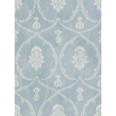 Kép 1/6 - York Damaszt mintás elegáns kék vlies tapéta Royal Damask tapéta Blue 68,58 cm X 8,22 m