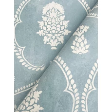 Kép 4/6 - York Damaszt mintás elegáns kék vlies tapéta Royal Damask tapéta Blue 68,58 cm X 8,22 m
