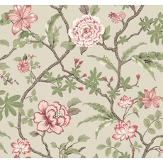 Kép 1/6 - York Virág indás rózsaszín vlies tapéta Courtyard Botanical tapéta Pink 68,58 cm X 8,22 m
