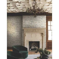 Kép 2/6 - York Virág indás bézs vlies tapéta Courtyard Botanical tapéta Neutral 68,58 cm X 8,22 m