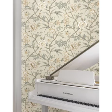 Kép 3/6 - York Virág indás bézs vlies tapéta Courtyard Botanical tapéta Neutral 68,58 cm X 8,22 m