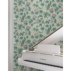 Kép 3/6 - York Páva mintás kék vlies tapéta Peacock Estate Blue 68,58 cm X 8,22 m