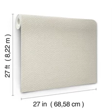 Kép 5/6 - York Klasszikus halszálka mintás halványszürke vlies tapéta Regent Soft Grey 68,58 cm X 8,22 m