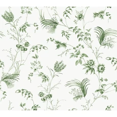 Kép 1/6 - York Botanikai mintás zöld vlies tapéta Floral Lace Green 68,58 cm X 8,22 m