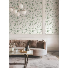 Kép 2/6 - York Botanikai mintás zöld vlies tapéta Floral Lace Green 68,58 cm X 8,22 m