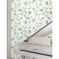 Kép 3/6 - York Botanikai mintás zöld vlies tapéta Floral Lace Green 68,58 cm X 8,22 m