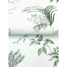 Kép 4/6 - York Botanikai mintás zöld vlies tapéta Floral Lace Green 68,58 cm X 8,22 m