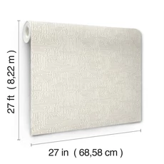 Kép 5/6 - York Grafikai mintás barna vlies tapéta Passages Taupe 68,58 cm X 8,22 m