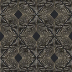 Kép 1/6 - York Elegáns geometrikus fekere-arany vlies tapéta Harlowe Black/Gold 52,83 cm X 10 m