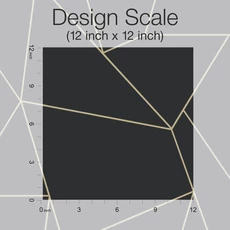 Kép 6/8 - York Modern geometrikus fekete-arany vlies tapéta Nazca Black/Gold 52,83 cm X 10 m