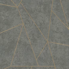 Kép 1/7 - York Modern geometrikus szürke-arany vlies tapéta Nazca Grey/Gold 52,83 cm X 10 m
