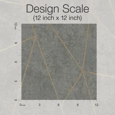 Kép 5/7 - York Modern geometrikus szürke-arany vlies tapéta Nazca Grey/Gold 52,83 cm X 10 m