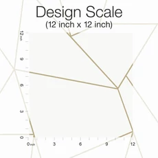 Kép 4/5 - York Modern geometrikus fehér-arany vlies tapéta Nazca White/Gold 52,83 cm X 10 m