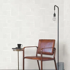 Kép 7/11 - York Vonalrajzos modern fehér vinyl tapéta Contour tapéta Ivory 52 cm X 10 m