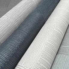 Kép 5/11 - York Vonalrajzos modern fehér vinyl tapéta Contour tapéta Ivory 52 cm X 10 m