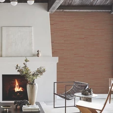 Kép 8/12 - York Vonalrajzos elegáns piros vlies tapéta finom arany fénnyel Line Stripe Brick 68,58 cm X 8,22 m