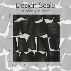 Kép 8/10 - York Modern ecsetvonás mintás fekete vlies tapéta Brushed Ink Black 68,58 cm X 8,22 m