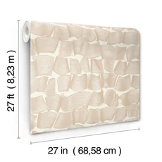 Kép 2/10 - York Modern ecsetvonás mintás púder színű vlies tapéta Brushed Ink Blush 68,58 cm X 8,22 m